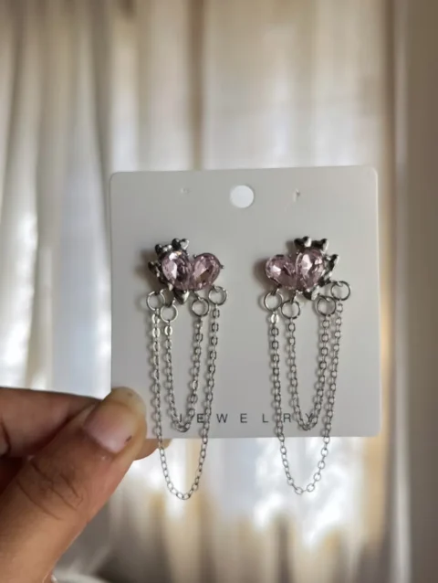 Purple Hanging Unique Earrings | Limited Edition