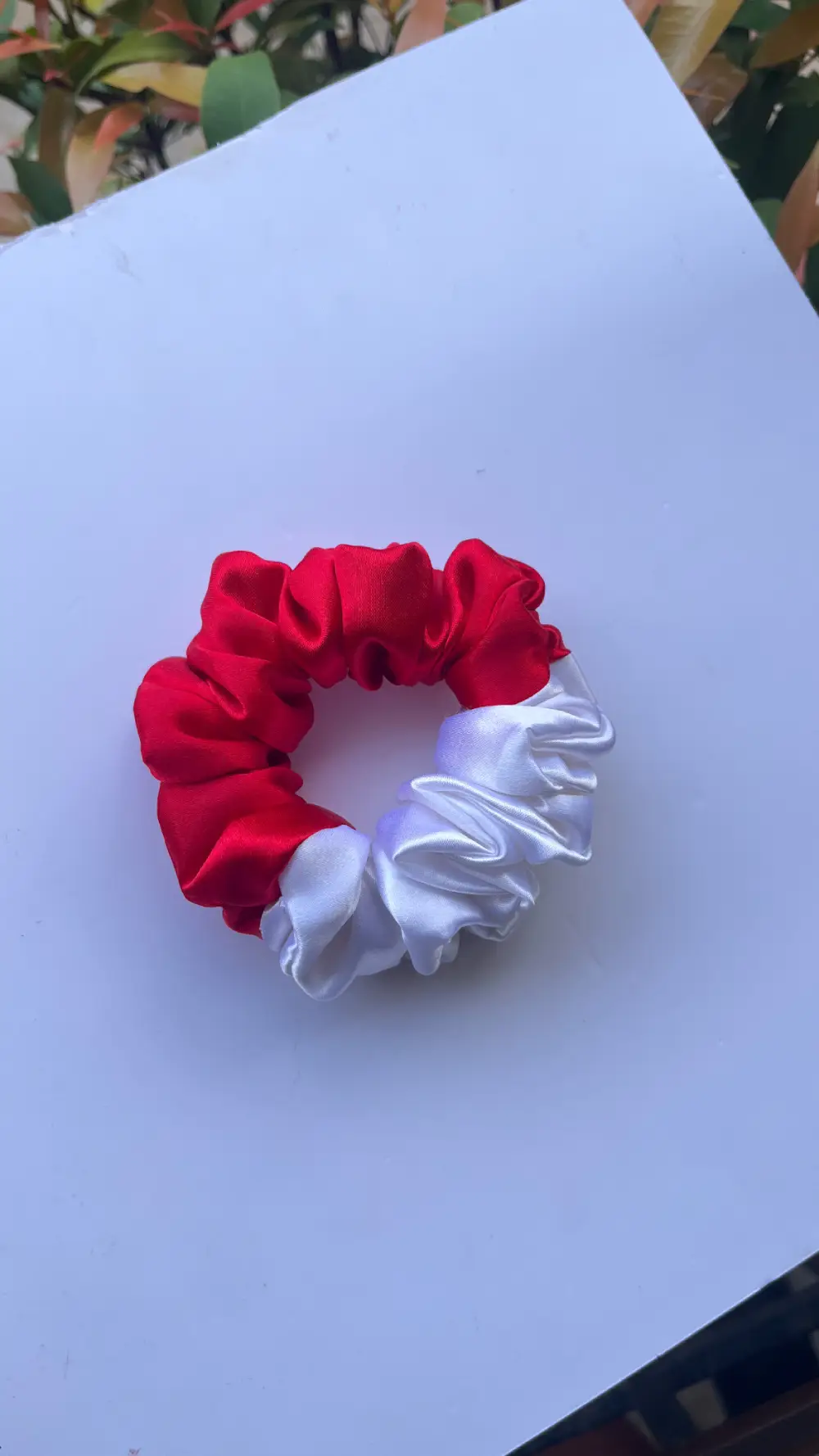 Plain Satin Dual Color XL / Medium Scrunchies