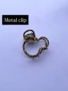 Animal Print Metal Clutch / Clip