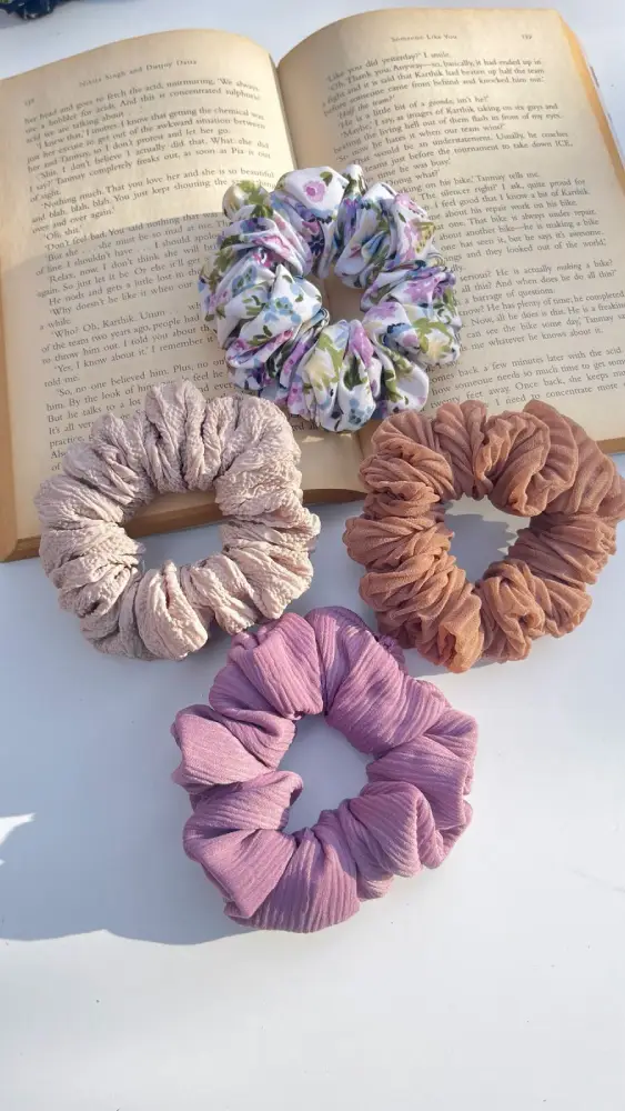 Pinterest XL Combo Scrunchies | Set of 4