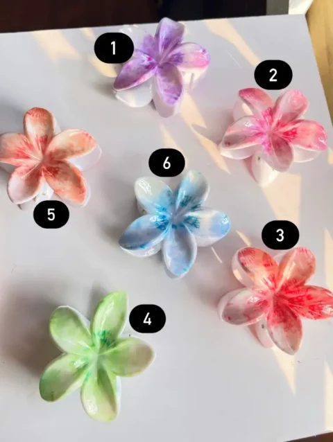 Flower hair clip, hair accessory, floral hair clip, hair jewelry, hair clutch, stylish hairpin, bridal hair accessory, summer hair clip, trendy hair accessory, gift for her, Elegant hair clip, fashion accessory, decorative hairpin, hair ornament, unique hair clip, vintage hair accessory, handmade hair jewelry, chic hair clip, party hair accessory, everyday hair clip, special occasion hair jewelry, colorful hair clip.
