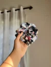 Black floral XXL Big Scrunchie