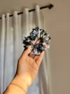 Black Floral XL scrunchies