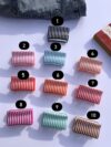 Playful colorful hair clutches clips