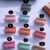Playful colorful hair clutches clips