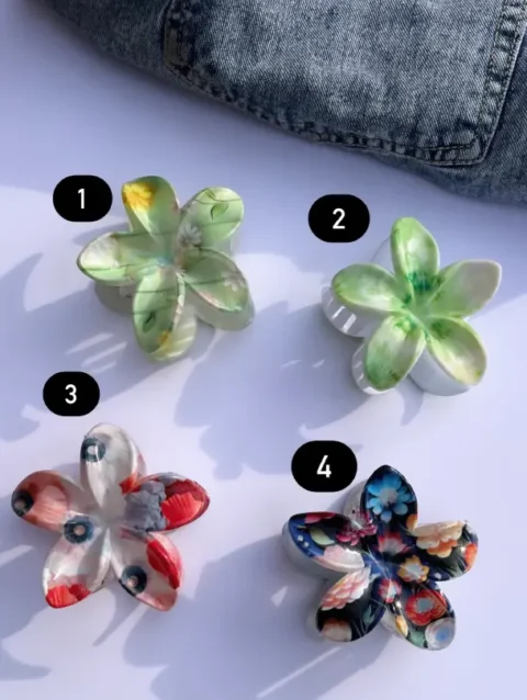 Pinterest Floral Hair clutches clips