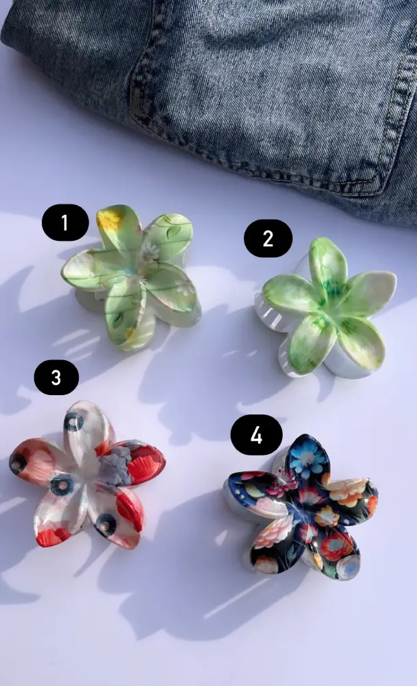 Pinterest Floral Hair clutches clips