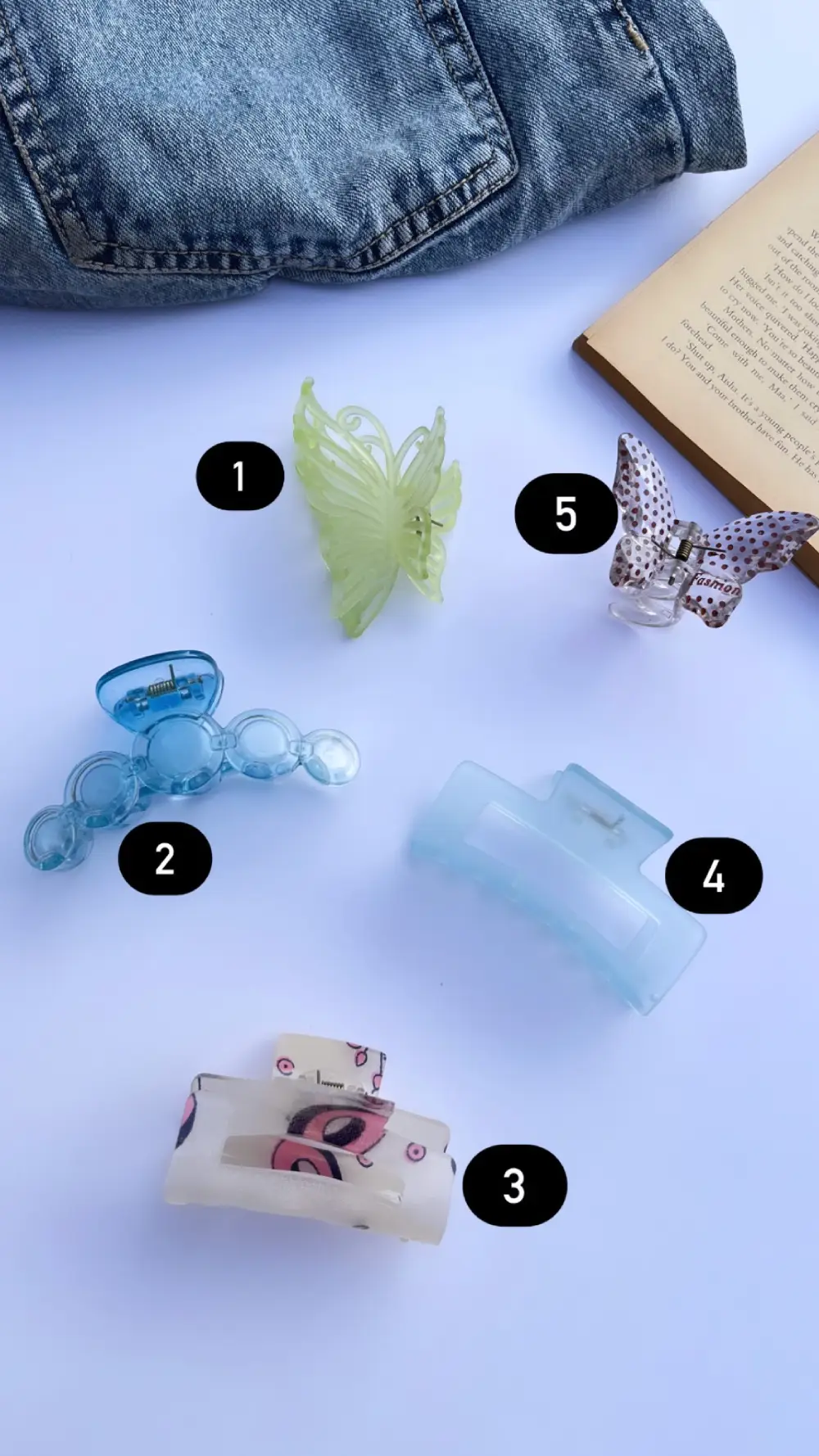 Unique hair clutches clips | Last pieces