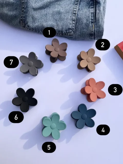 Medium size pinterest floral hair clutches clips