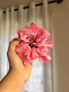 Orange Organza scrunchies