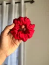 Red satin XL scrunchies