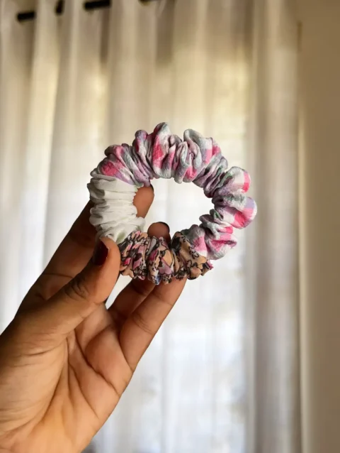 Colorful Unique XS skinny mini scrunchies
